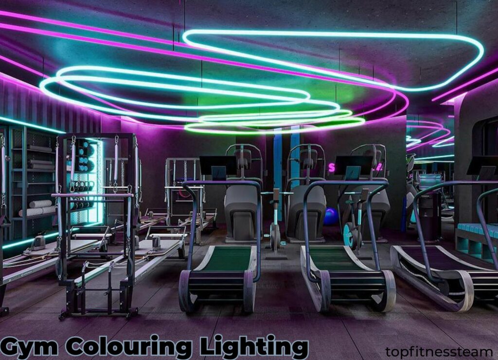 Do the gyms have colorful lights?